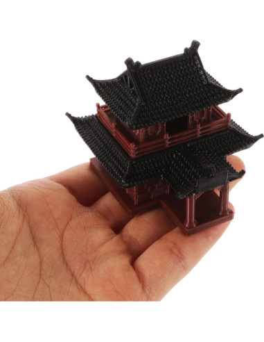 Estatua Miniatura de Pagoda VOSAREA para Jardín Zen 14x12.7cm
