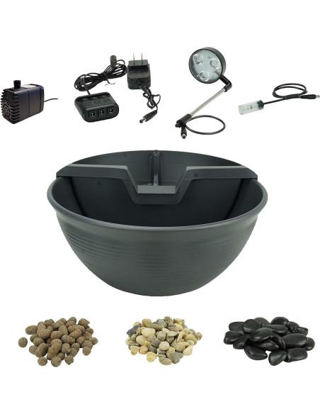 Kit Fuente de Escritorio Aquascape AquaGarden Gris 29.2cm Kit Fuente de Escritorio Aquascape AquaGarden Gris 29.2cm