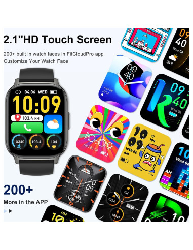 Reloj Inteligente Fitness Y2 - Monitor Cardíaco y Llamadas