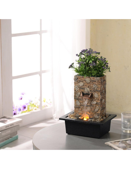 Fuente de Agua Interior Kalona - Mesa Decorativa 26cm Resina Fuente de Agua Interior Kalona - Mesa Decorativa 26cm Resina