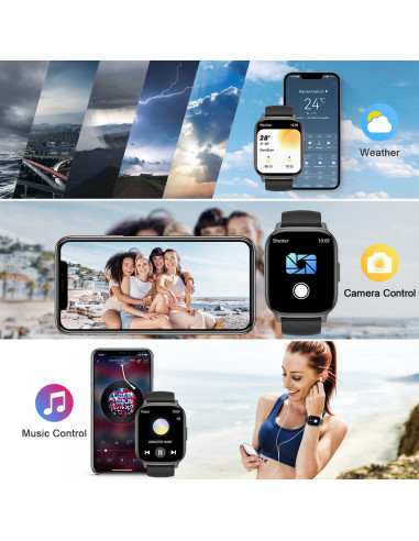 Reloj Inteligente Fitness Y2 - Monitor Cardíaco y Llamadas