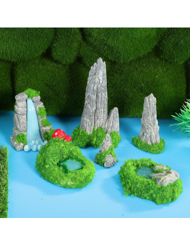 Set de 6 Mini Decoraciones de Rocalla GANAZONO para Jardín