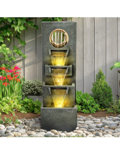 Fuente de Agua Moderna watnature 100 cm con Luz LED y Bomba 2