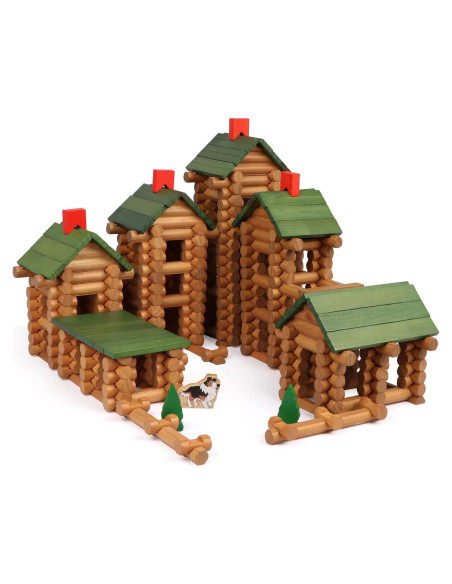Juego de Troncos de Madera Wondertoys 530 Piezas 3+ Juego de Troncos de Madera Wondertoys 530 Piezas 3+