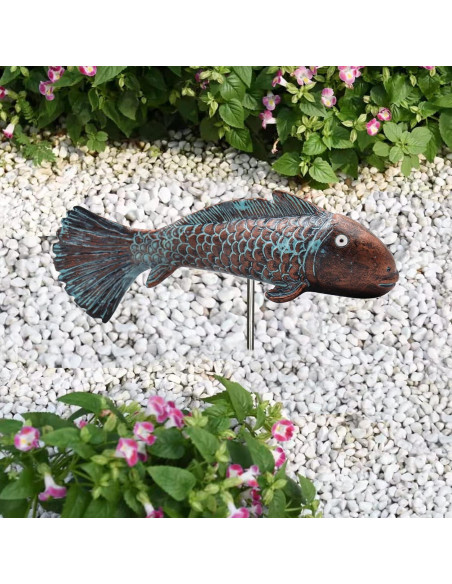 Estatua Luminosa de Pez Koi Dnoifne para Jardín 20x4.8x6 cm Estatua Luminosa de Pez Koi Dnoifne para Jardín 20x4.8x6 cm