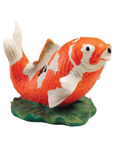 Estatua de Spitter Koi Kohaku Design Toscano 24.1 cm Naranja