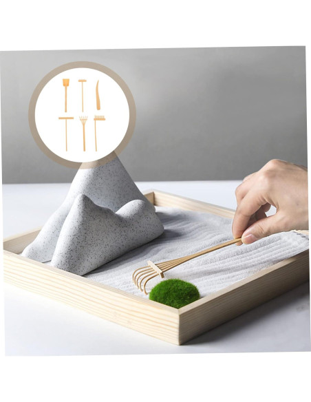 Set de 12 Mini Rastrillos de Jardín FAVOMOTO para Arena Zen Set de 12 Mini Rastrillos de Jardín FAVOMOTO para Arena Zen