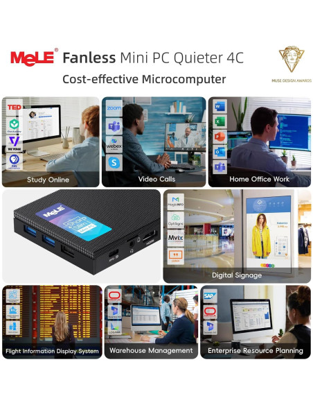 MeLE Mini PC Quieter 4C - Intel N100, 16GB RAM, 512GB SSD MeLE Mini PC Quieter 4C - Intel N100, 16GB RAM, 512GB SSD