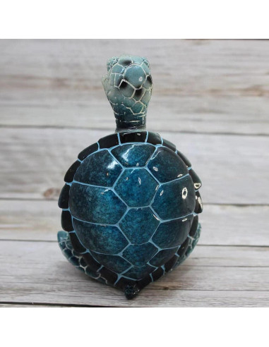 Figurita de Resina Tortuga Marina Meditativa NEWUEINCN 10cm