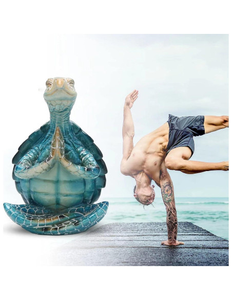 Figurita de Resina Tortuga Marina Meditativa NEWUEINCN 10cm Figurita de Resina Tortuga Marina Meditativa NEWUEINCN 10cm