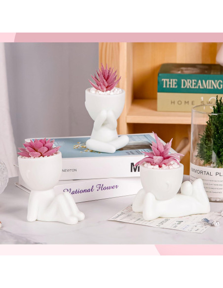 Plantas Suculentas Falsas Der Rose 3 Pcs Decoración Rosa Plantas Suculentas Falsas Der Rose 3 Pcs Decoración Rosa