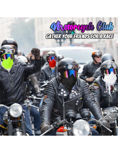 Gafas de Motocicleta Poen + 6 Mascarillas Faciales Transpirables Gafas de Motocicleta Poen + 6 Mascarillas Faciales Transpirables