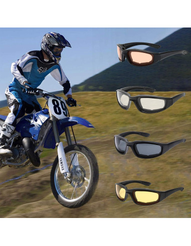 Gafas de Sol Polarizadas Peicees 4PCS para Motocicleta y Bicicleta