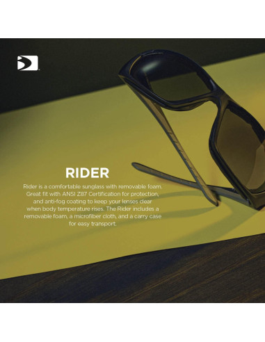 Gafas de Sol Bobster 26-5218, Marco Negro Mate, Lente Ahumado