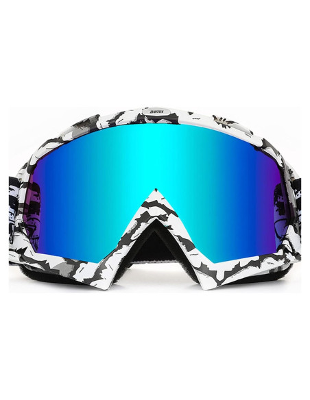 Gafas de Motocross BATFOX F816 UV400 para Adultos Azul-Negro Gafas de Motocross BATFOX F816 UV400 para Adultos Azul-Negro