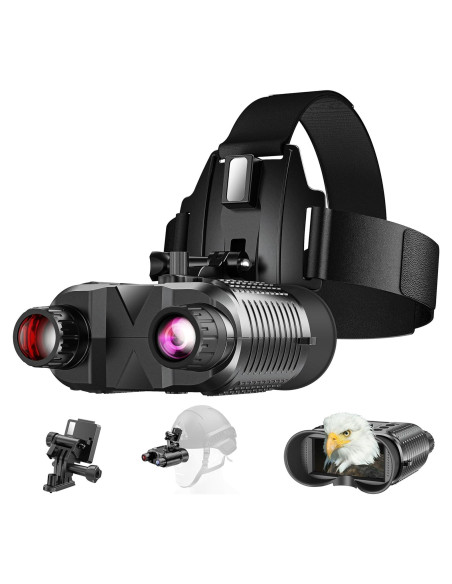 Gafas de Visión Nocturna AILNJUC 8X con Soporte para Casco Gafas de Visión Nocturna AILNJUC 8X con Soporte para Casco