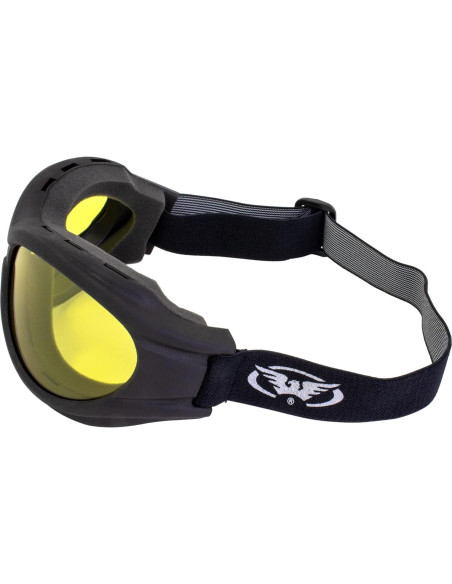 Gafas de Moto Global Vision Big Ben Marco Negro Lente Amarillo Gafas de Moto Global Vision Big Ben Marco Negro Lente Amarillo