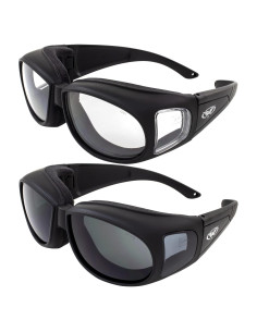 Gafas de Sol de Seguridad Global Vision para Motocicleta 2-Pack