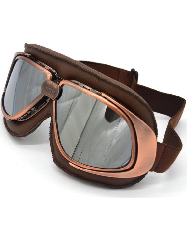 Gafas de Motocicleta Evomosa Vintage Piloto con Lentes de Colores