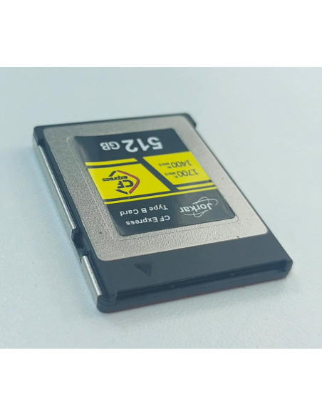 Tarjeta CFexpress Tipo B Jorkar 512GB Oro 1700MB/s Tarjeta CFexpress Tipo B Jorkar 512GB Oro 1700MB/s
