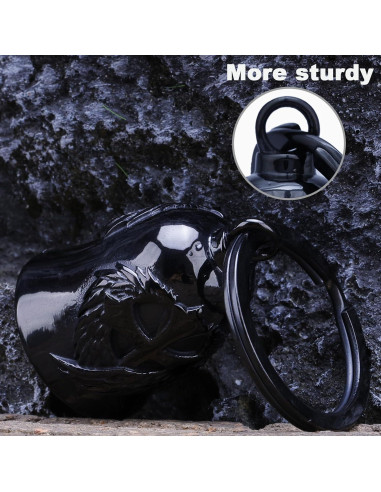 Campana de Motocicleta TEWAFOS Bell01 Acero Inoxidable Negra