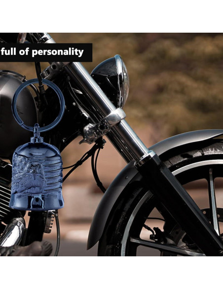 Campana de Motocicleta CYZBTBl 3D Acero Inoxidable Negra Campana de Motocicleta CYZBTBl 3D Acero Inoxidable Negra