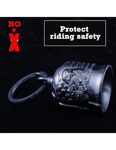 Campana de Motocicleta CYZBTBl 3D Acero Inoxidable Negra Campana de Motocicleta CYZBTBl 3D Acero Inoxidable Negra