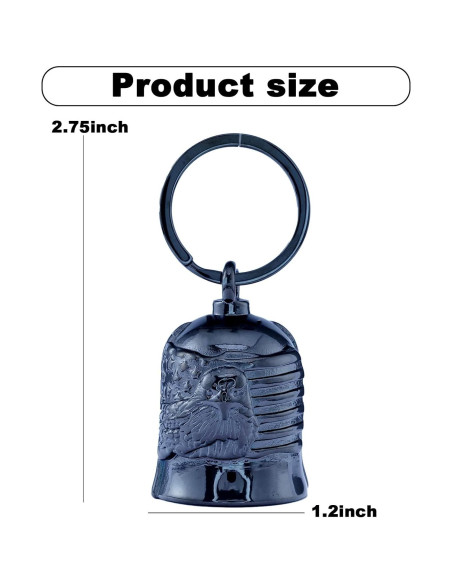 Campana de Motocicleta CYZBTBl 3D Acero Inoxidable Negra Campana de Motocicleta CYZBTBl 3D Acero Inoxidable Negra