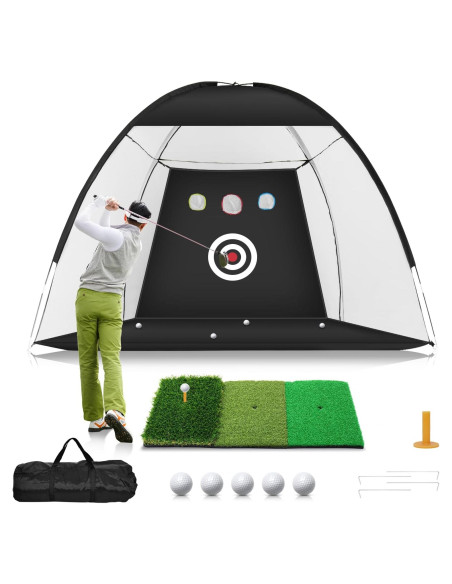 Red de Golf Guecar 3,05 x 2,13 m con Alfombrilla Tri-Turf Red de Golf Guecar 3,05 x 2,13 m con Alfombrilla Tri-Turf
