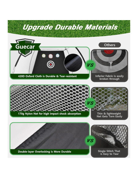 Red de Golf Guecar 3,05 x 2,13 m con Alfombrilla Tri-Turf Red de Golf Guecar 3,05 x 2,13 m con Alfombrilla Tri-Turf