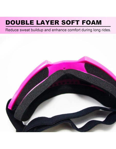 Gafas de Motocross CoPvner MotoGoggle08 UV400 Rosa Gafas de Motocross CoPvner MotoGoggle08 UV400 Rosa