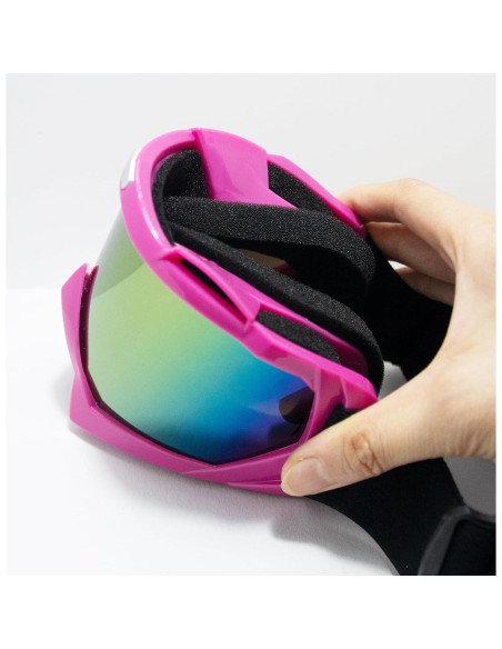 Gafas de Motocross CoPvner MotoGoggle08 UV400 Rosa Gafas de Motocross CoPvner MotoGoggle08 UV400 Rosa