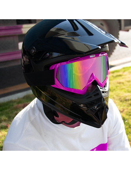 Gafas de Motocross CoPvner MotoGoggle08 UV400 Rosa Gafas de Motocross CoPvner MotoGoggle08 UV400 Rosa