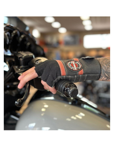 Guantes sin dedos Harley-Davidson para hombres - Coolcore