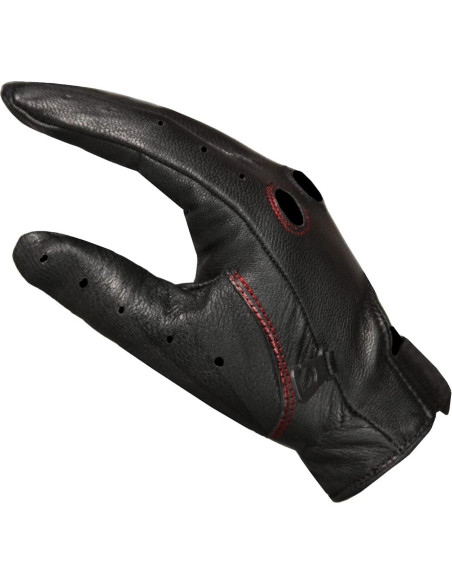 Guantes de Motocicleta de Cuero Jackets 4 Bikes SL25 NegroRojo L Guantes de Motocicleta de Cuero Jackets 4 Bikes SL25 NegroRojo L