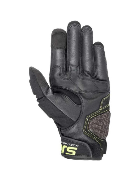 Guantes de Motocicleta Alpinestars Halo de Cuero - Negro/Amarillo - Mediano Guantes de Motocicleta Alpinestars Halo de Cuero - Negro/Amarillo - Mediano