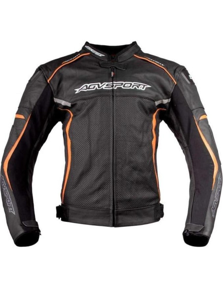 Chaqueta de motocicleta de cuero AGVSPORT Aragon CE Nivel 2 - Talla 44 Chaqueta de motocicleta de cuero AGVSPORT Aragon CE Nivel 2 - Talla 44
