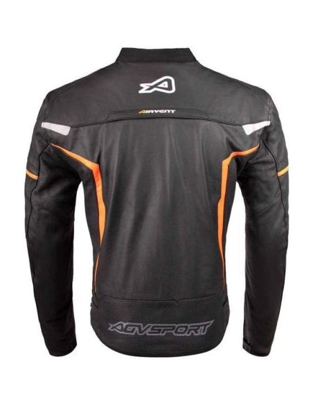 Chaqueta de motocicleta de cuero AGVSPORT Aragon CE Nivel 2 - Talla 44 Chaqueta de motocicleta de cuero AGVSPORT Aragon CE Nivel 2 - Talla 44