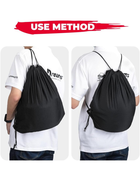 Bolsa para Casco KEMIMOTO 50x43 cm, Ligera y Transpirable Bolsa para Casco KEMIMOTO 50x43 cm, Ligera y Transpirable