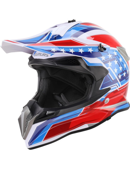 Casco OUMURS DOT Adulto Motocross con Gafas y Guantes XL Casco OUMURS DOT Adulto Motocross con Gafas y Guantes XL