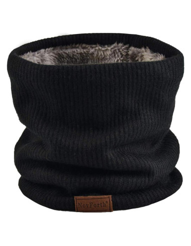 Calentador de Cuello NovForth Gaiter de Forro Polar Unisex Negro