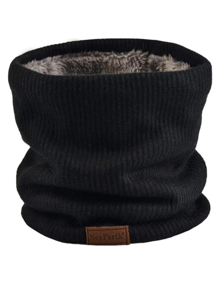 Calentador de Cuello NovForth Gaiter de Forro Polar Unisex Negro Calentador de Cuello NovForth Gaiter de Forro Polar Unisex Negro