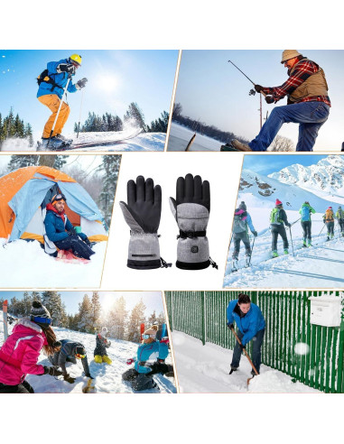 Guantes Calentados Sonecesiya BJS14C 5000mAh Táctiles Impermeables