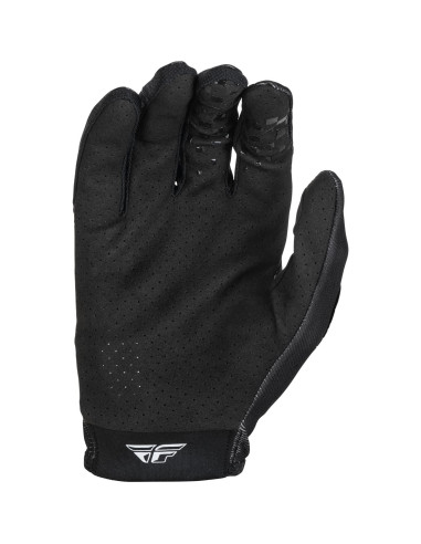 Guantes Lite Rockstar Fly Racing Negro/Oro Pequeño - Motociclismo
