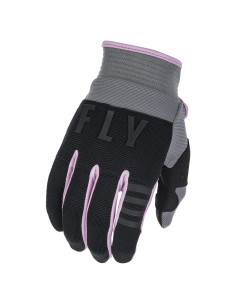 Guantes de Conducción Fly Racing F-16 Juveniles XX-Pequeños Gris/Negro/Rosa