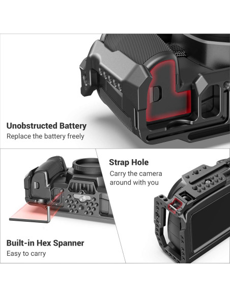 Jaula SMALLRIG para BMPCC 4K y 6K con Riel NATO Jaula SMALLRIG para BMPCC 4K y 6K con Riel NATO