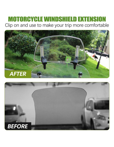 Extensión de Parabrisas Universal PACEWALKER para Motocicleta 10cm