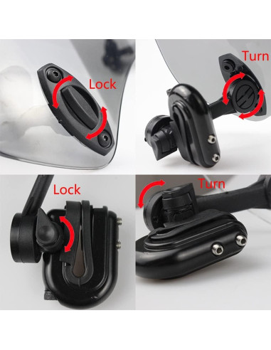 Extensión de Parabrisas Kucehiup Clip-on Ajustable 28.5 cm