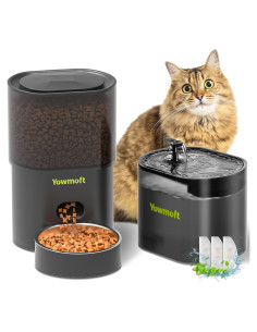 Dispensador Automático de Comida y Agua Yowmoft 3L