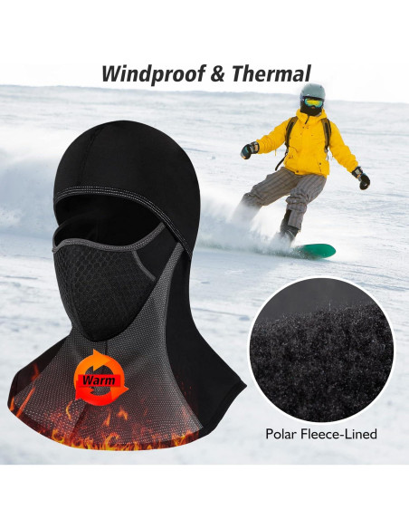 Balaclava ROTTO Térmica Polar Unisex para Motocicleta y Ciclismo Balaclava ROTTO Térmica Polar Unisex para Motocicleta y Ciclismo